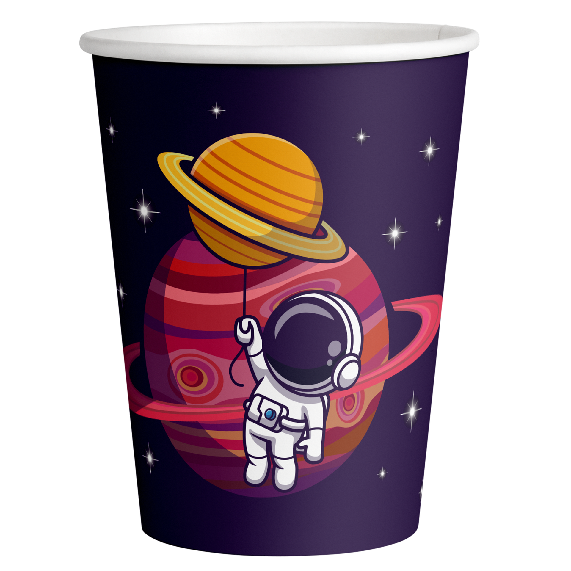 8 VASOS 250 ML ASTRONAUTA