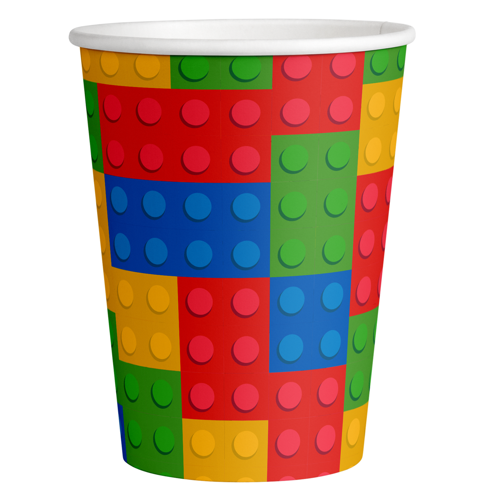 8 VASOS 250 ML BLOCK PARTY