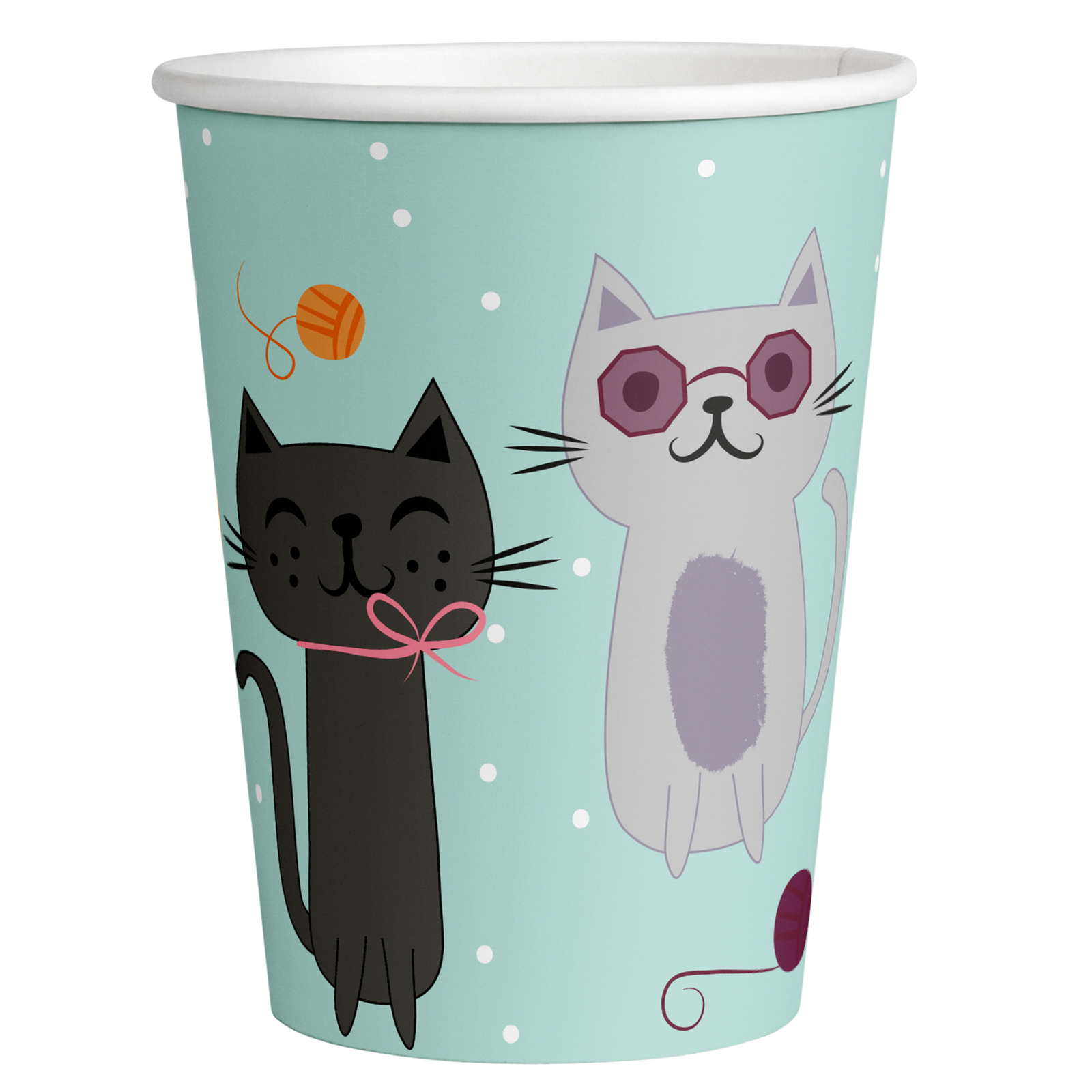8 VASOS CATS PARTY 250 ml
