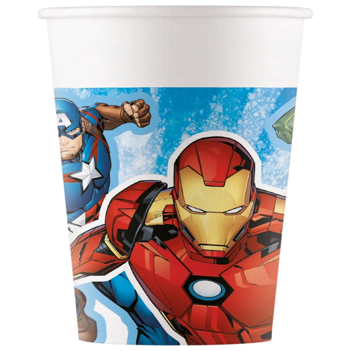 8 VASOS DE PAPEL AVENGERS EVERGREEN
