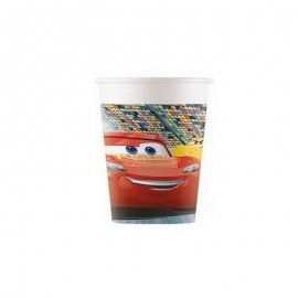 8 VASOS DE PAPEL CARS