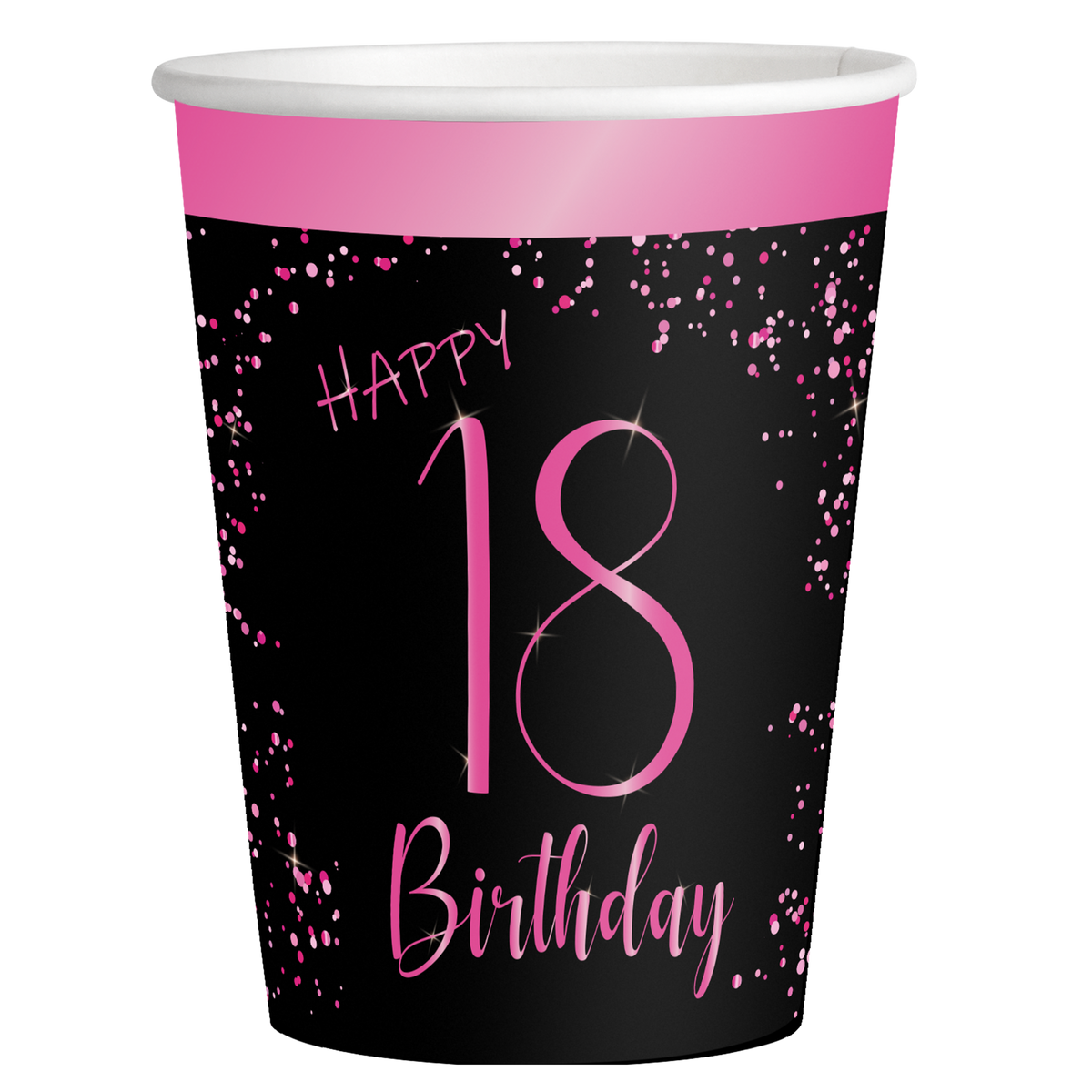 8 Eleganti bicchieri rosa 18 anni 250 ml