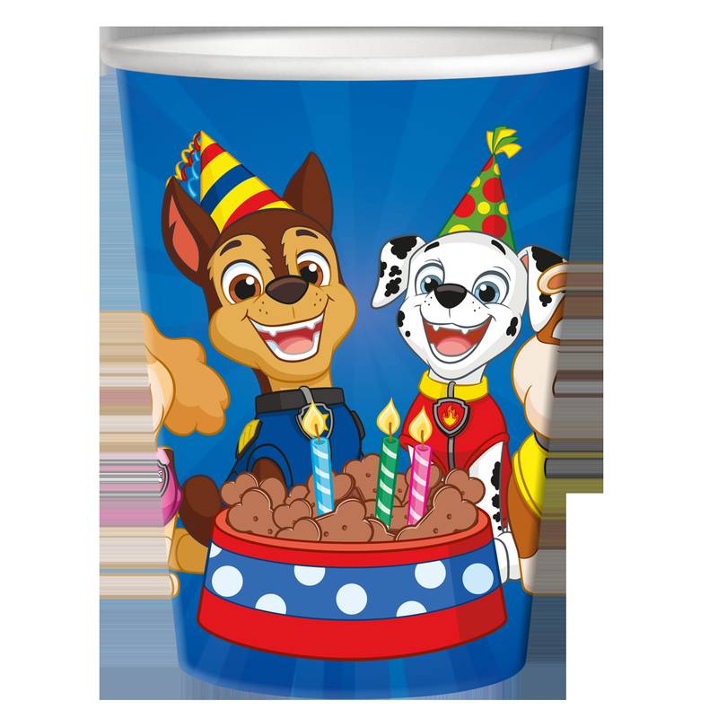 8 Vasos Patrulla Canina 250 ml