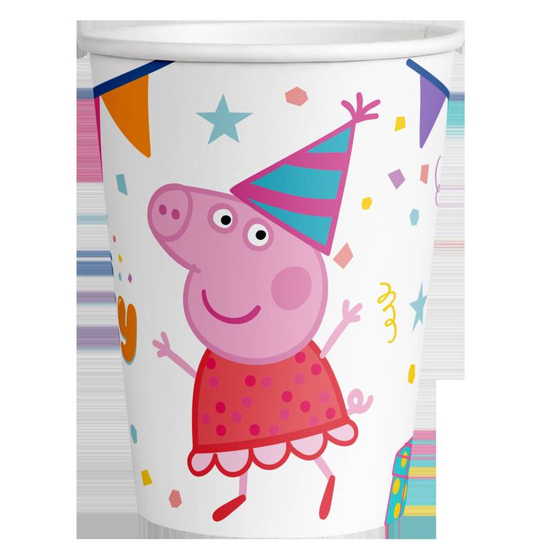 8 Vasos Peppa Pig 250 ml