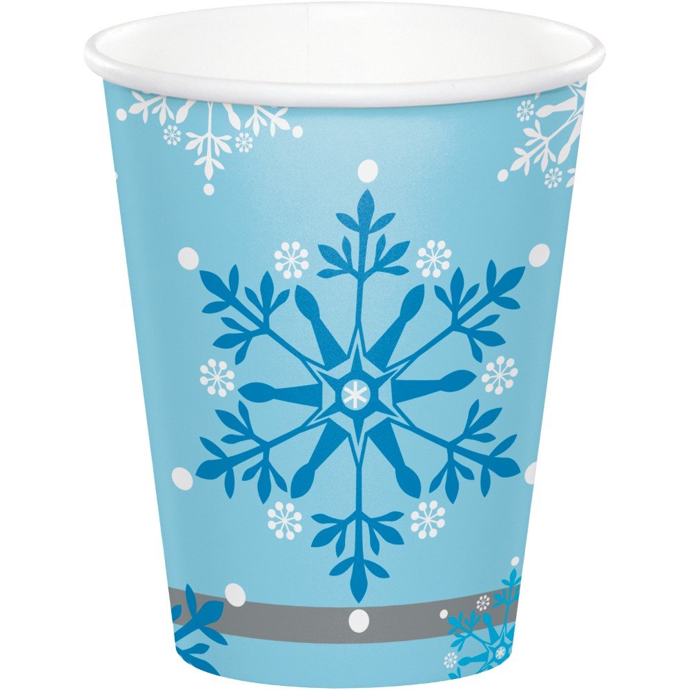 8 Bicchieri Fiocchi di Neve 250 ml