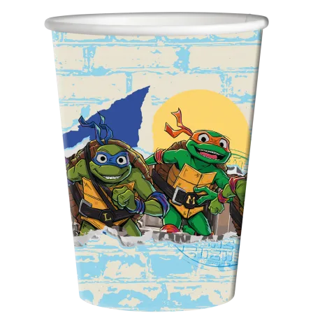 8 bicchieri Teenage Mutant Ninja Turtles 250 ml