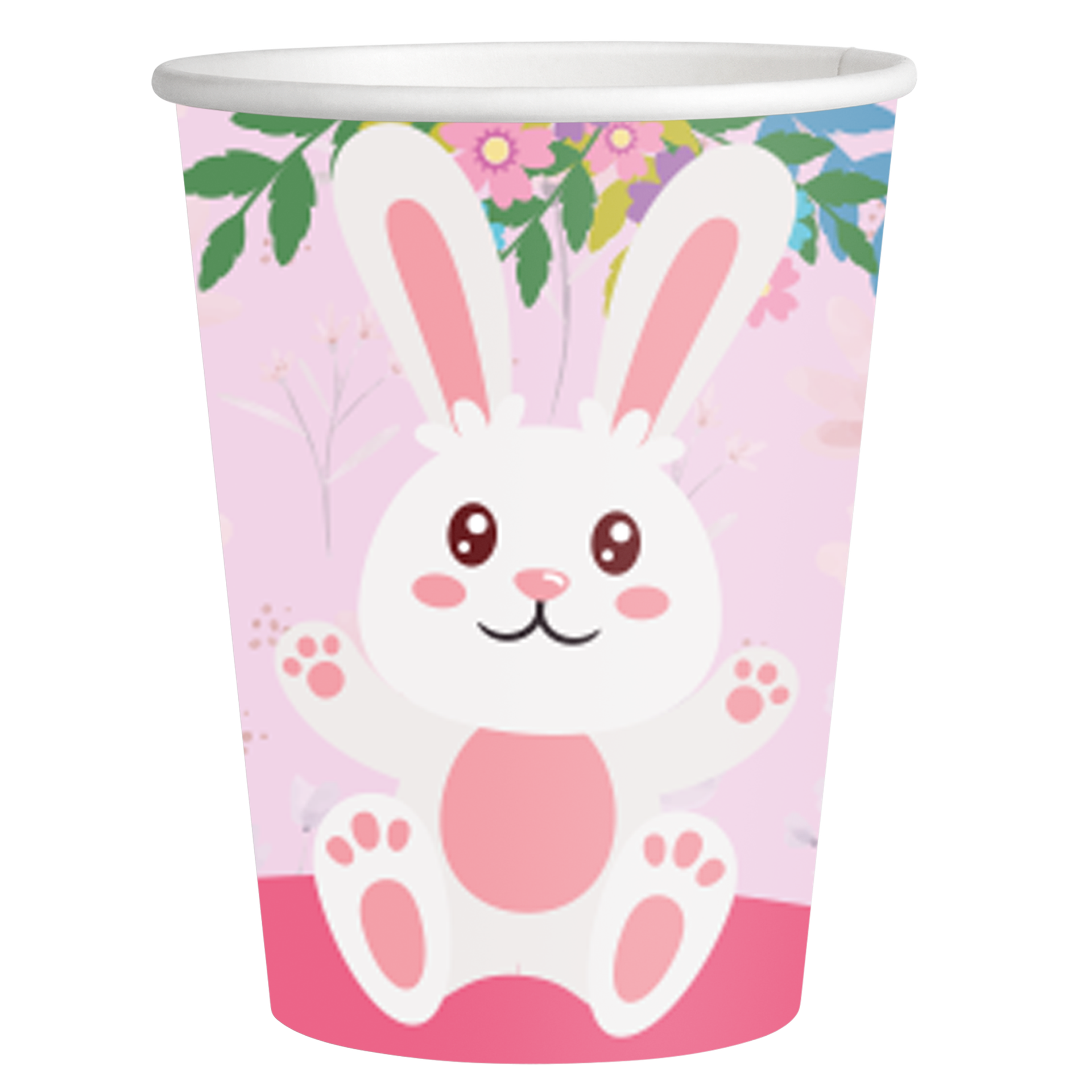 8 Vasos de Papel 1ST BIRTHDAY BUNNY 250 ml