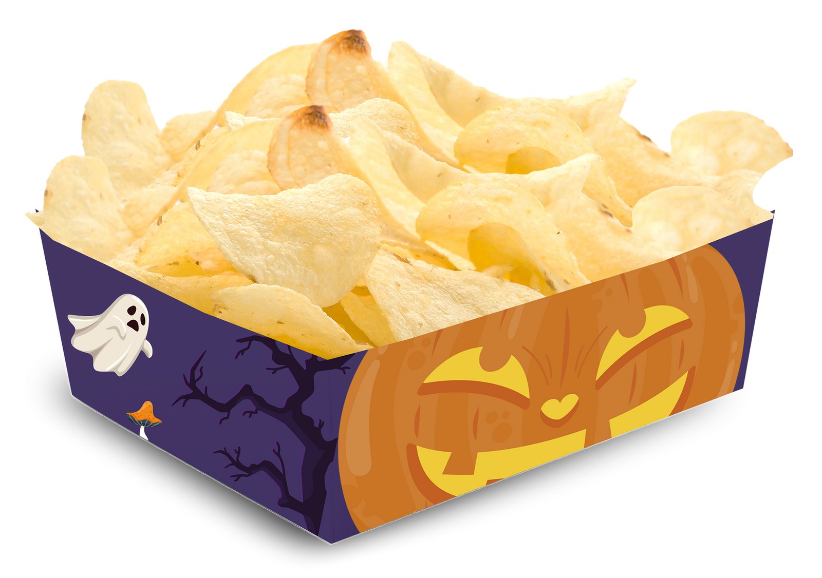 BANDEJA HALLOWEEN CALABAZAS 15 x 11 x 6 cm