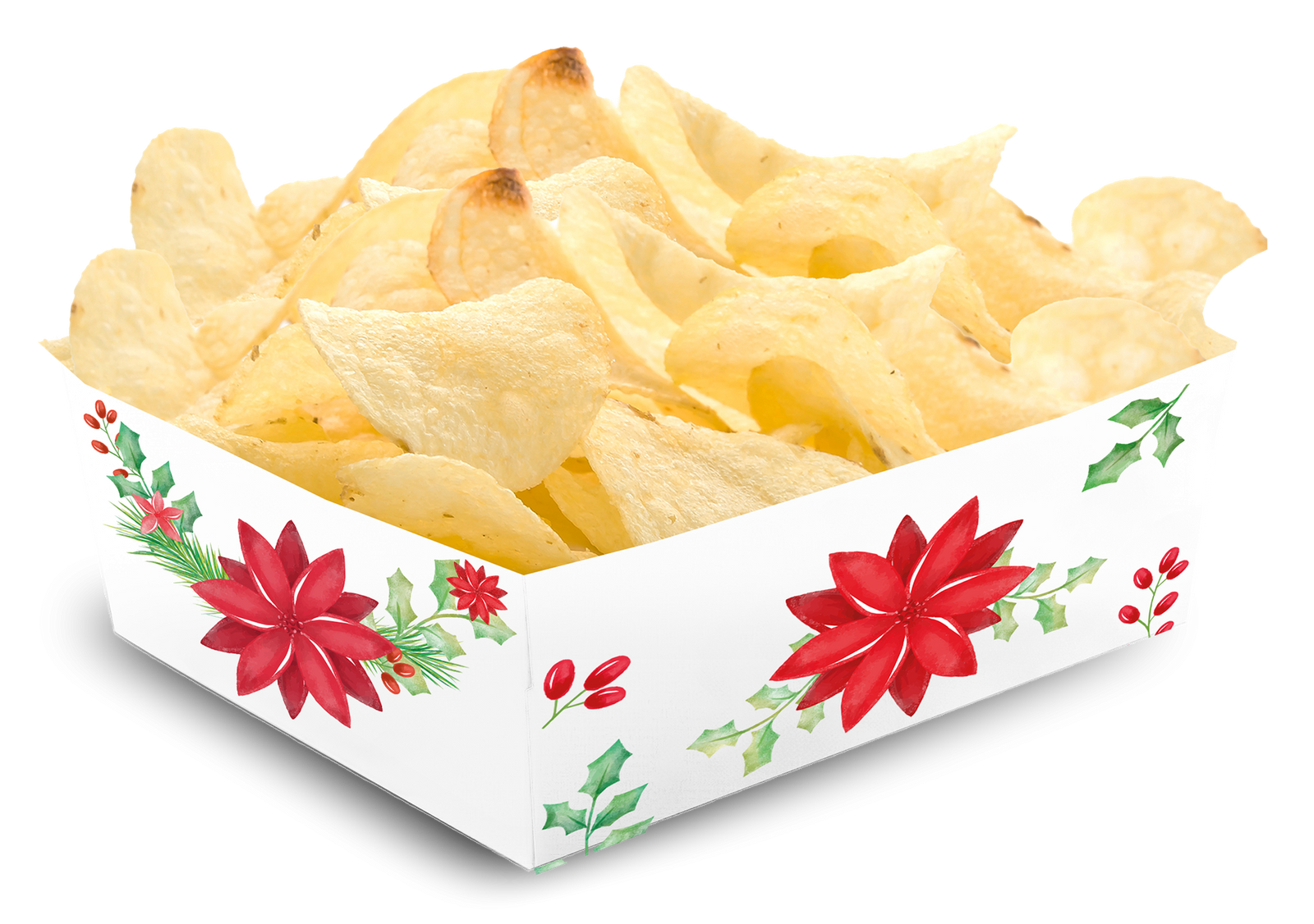 BANDEJA NAVIDAD PONSETIAS 15 x 11 x 6 cm