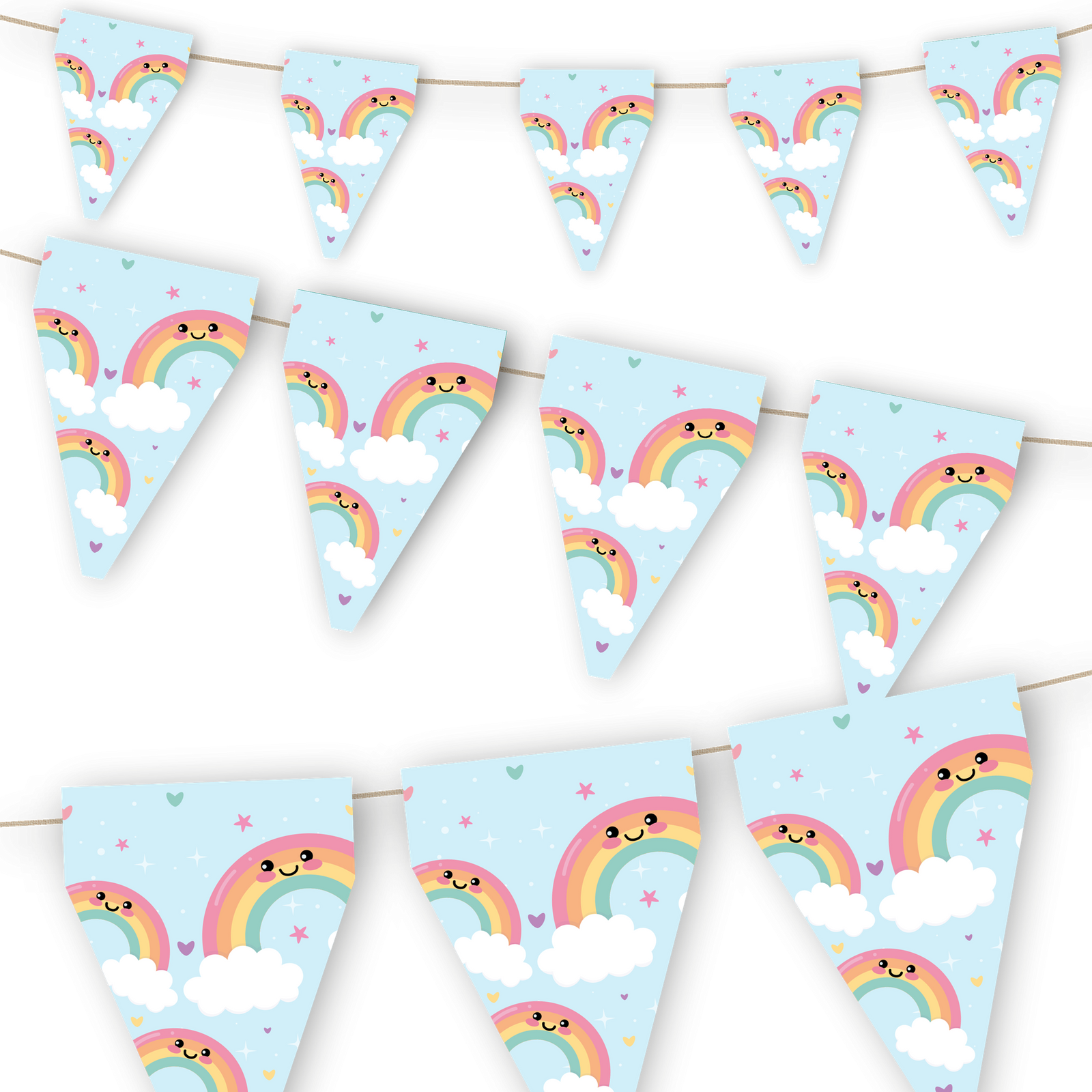 STRISCIONE PER FESTA ARCOBALENO 3 M