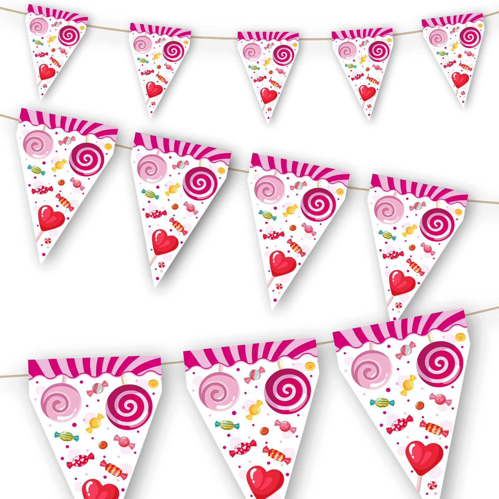 Bannière de fête de bonbons de 3 mètres