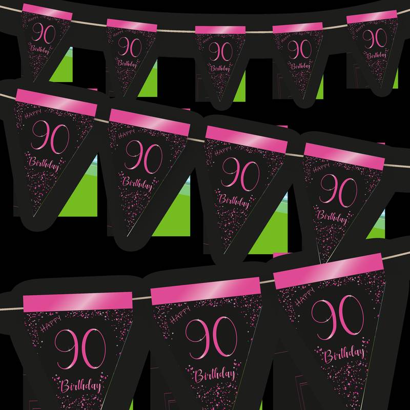 Fanion rose élégant 90