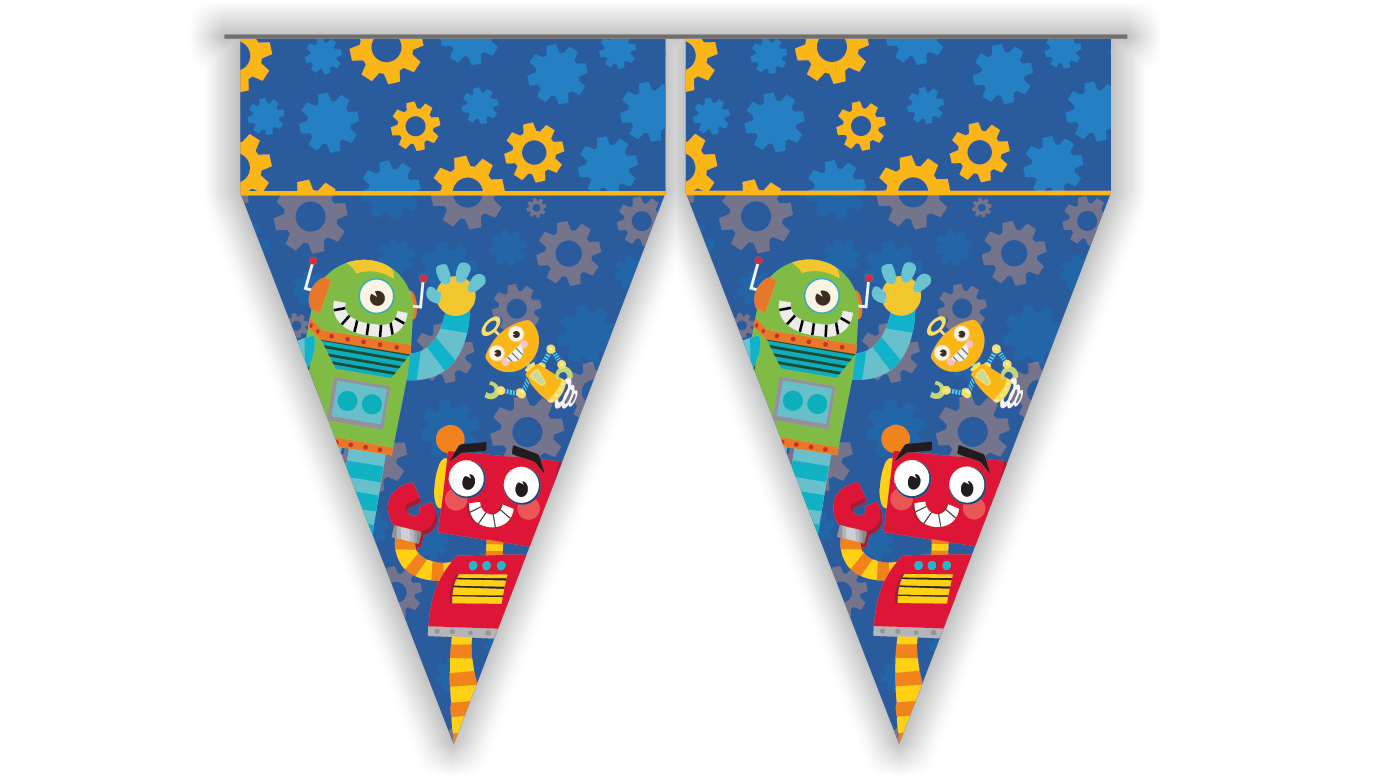 Banderin Robots 3 metros