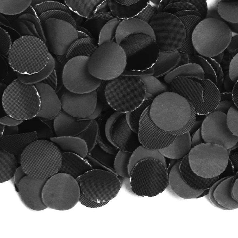 Saco de confettis 100 Gramas Preto