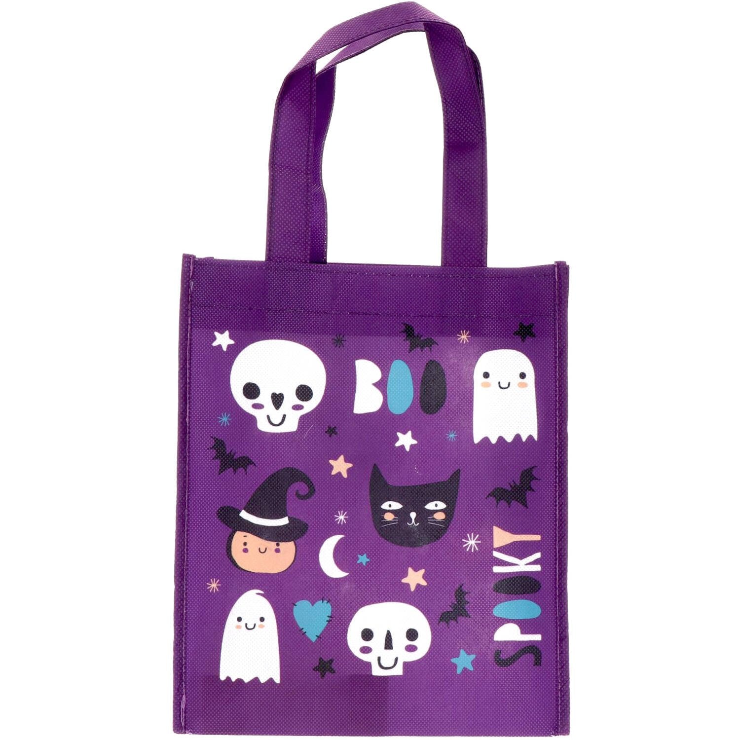 Borsa di Halloween lilla 21 x 23 cm