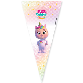 100 Bolsas Cono Cry Babies 20 x 40 cm