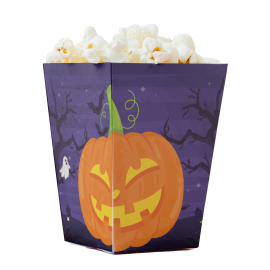 Boîte citrouille d'Halloween haute 5 x 5 x 12 cm