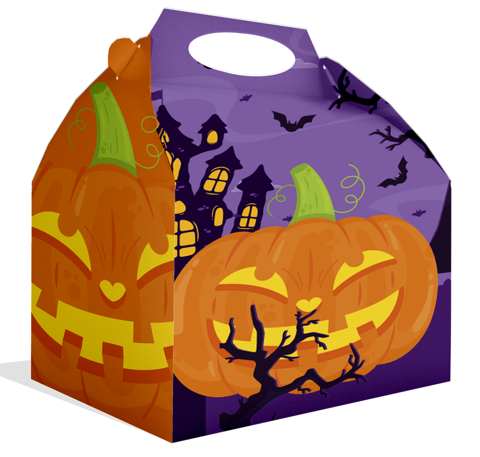 BOÎTE CITROUILLE D'HALLOWEEN 20 x 16 x 11 cm
