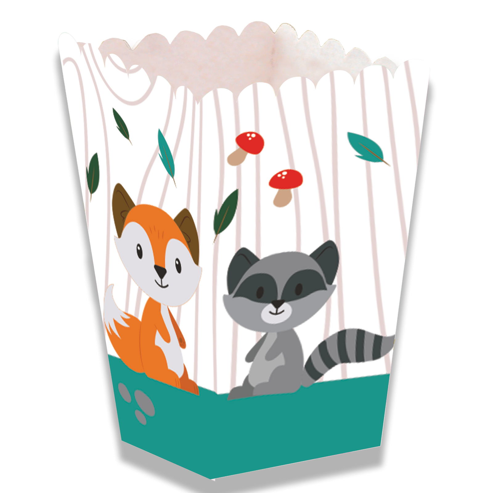 SCATOLA ANIMALI DELLA FORESTA 5 x 5 x 12 cm