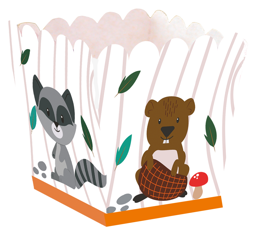 CAJITA BAJA FOREST ANIMALS 5 x 5 x 7 cm