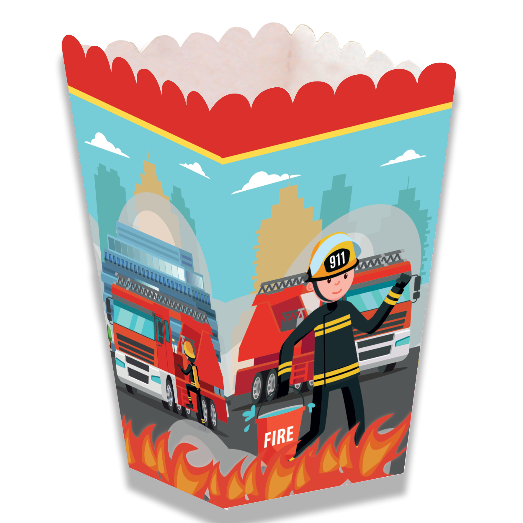 Cajita Alta Flamming Fire 5 x 5 x 12 cm