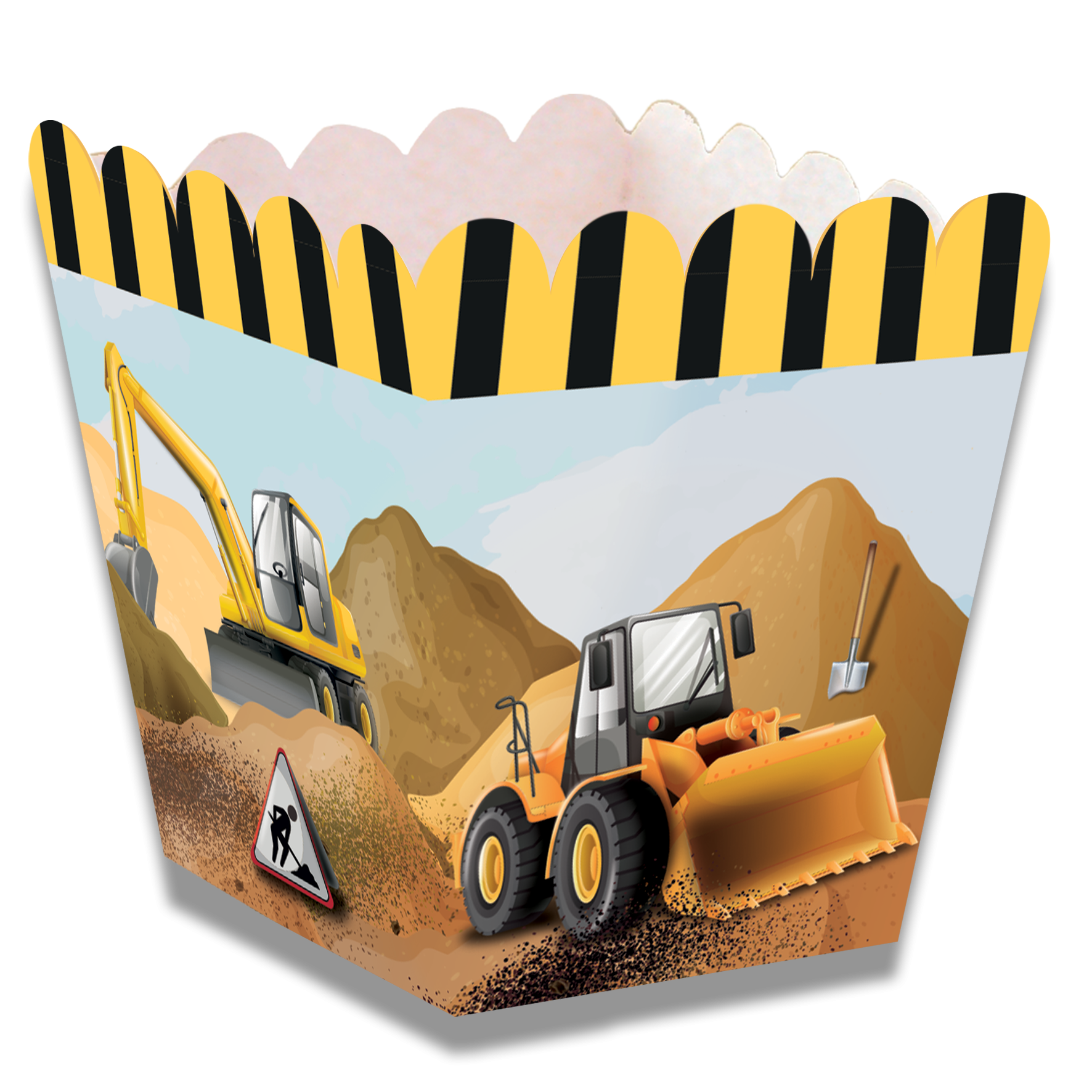 Cajita Baja Construccion 5 x 5 x 7 cm