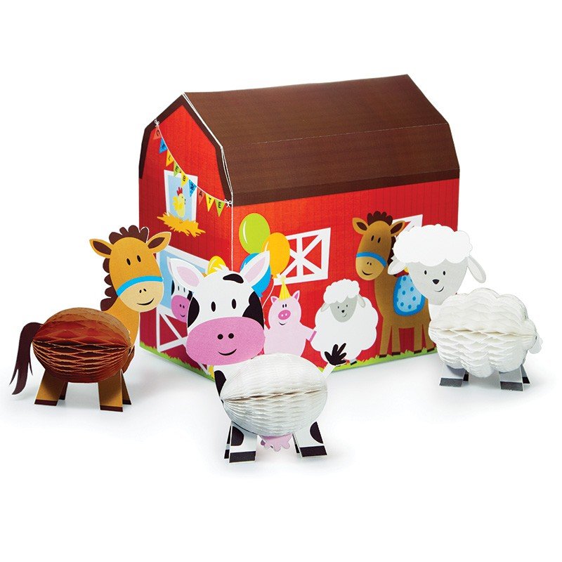 CENTRE CENTRE (4 FIGURINES) ANIMAUX DE LA FERME