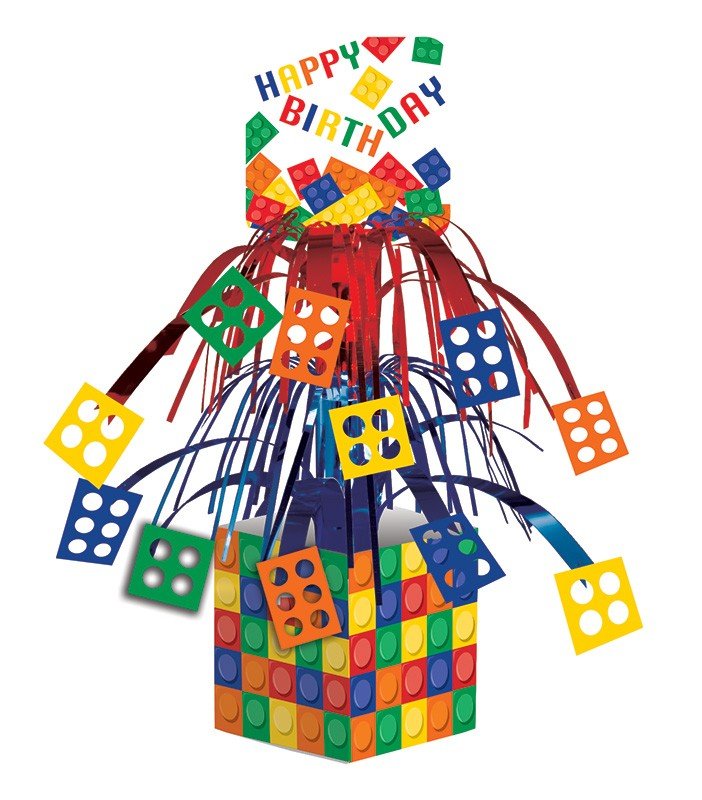 CENTRE DE TABLE CASCADE 36,8 CM BLOCK PARTY