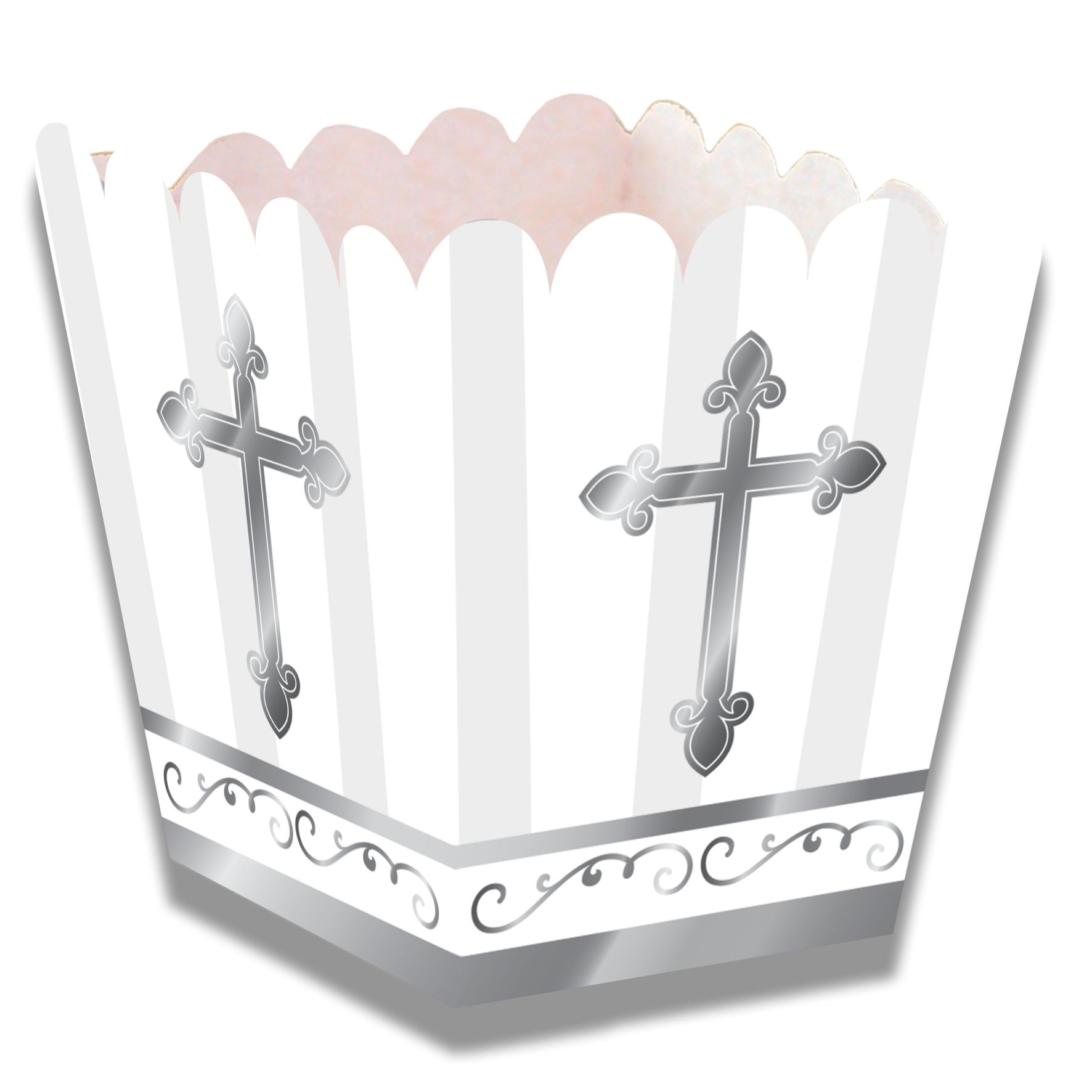 Cajita Baja Divinity Silver 5 x 5 x 7 cm