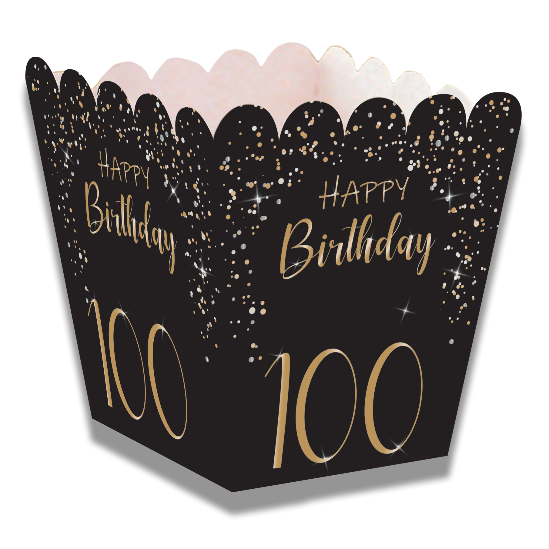 Cajita Baja Elegant Negro 100 Años