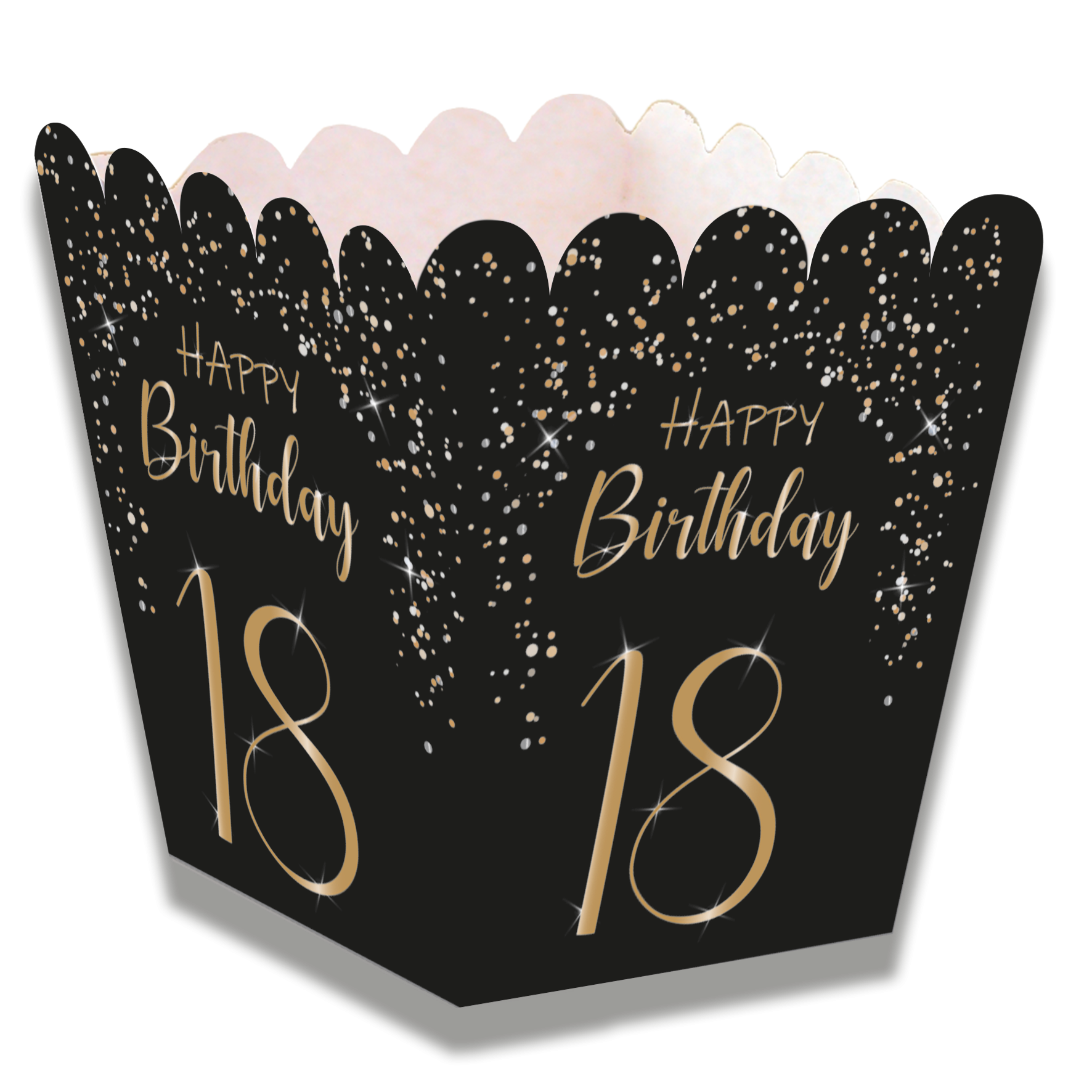 Cajita Baja Elegant Negro 18 Años