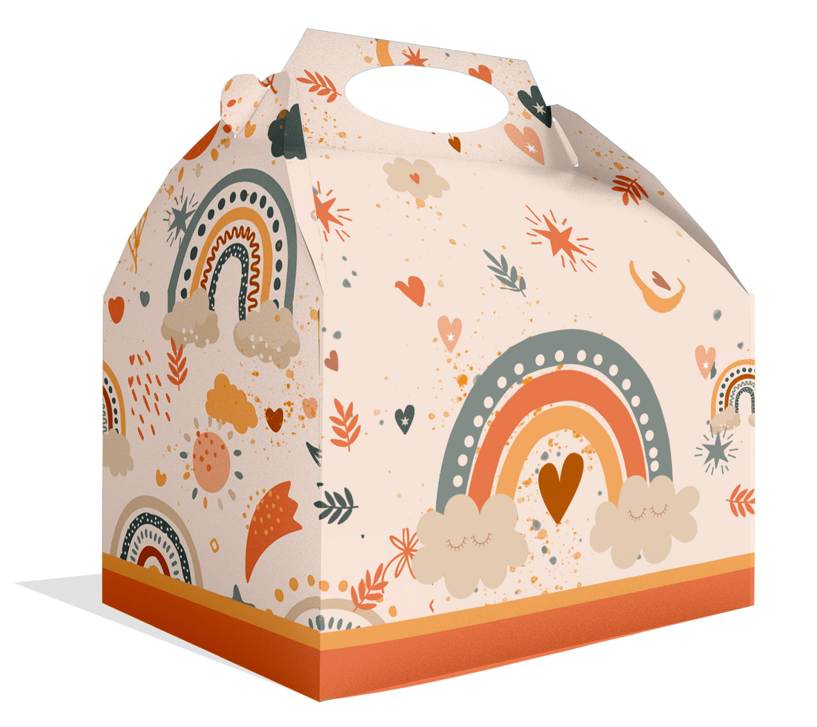 Scatola arcobaleno boho
