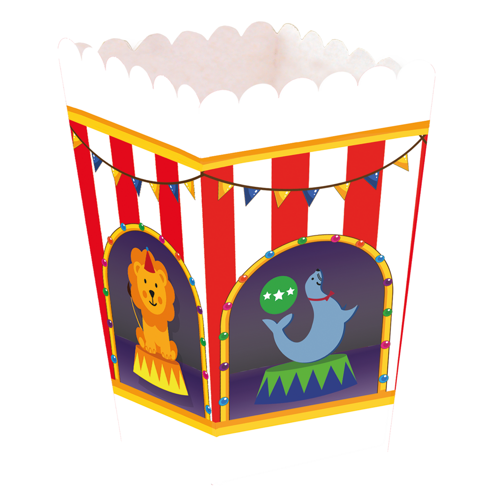 Circus Box, alto, 5 x 5 x 12 cm