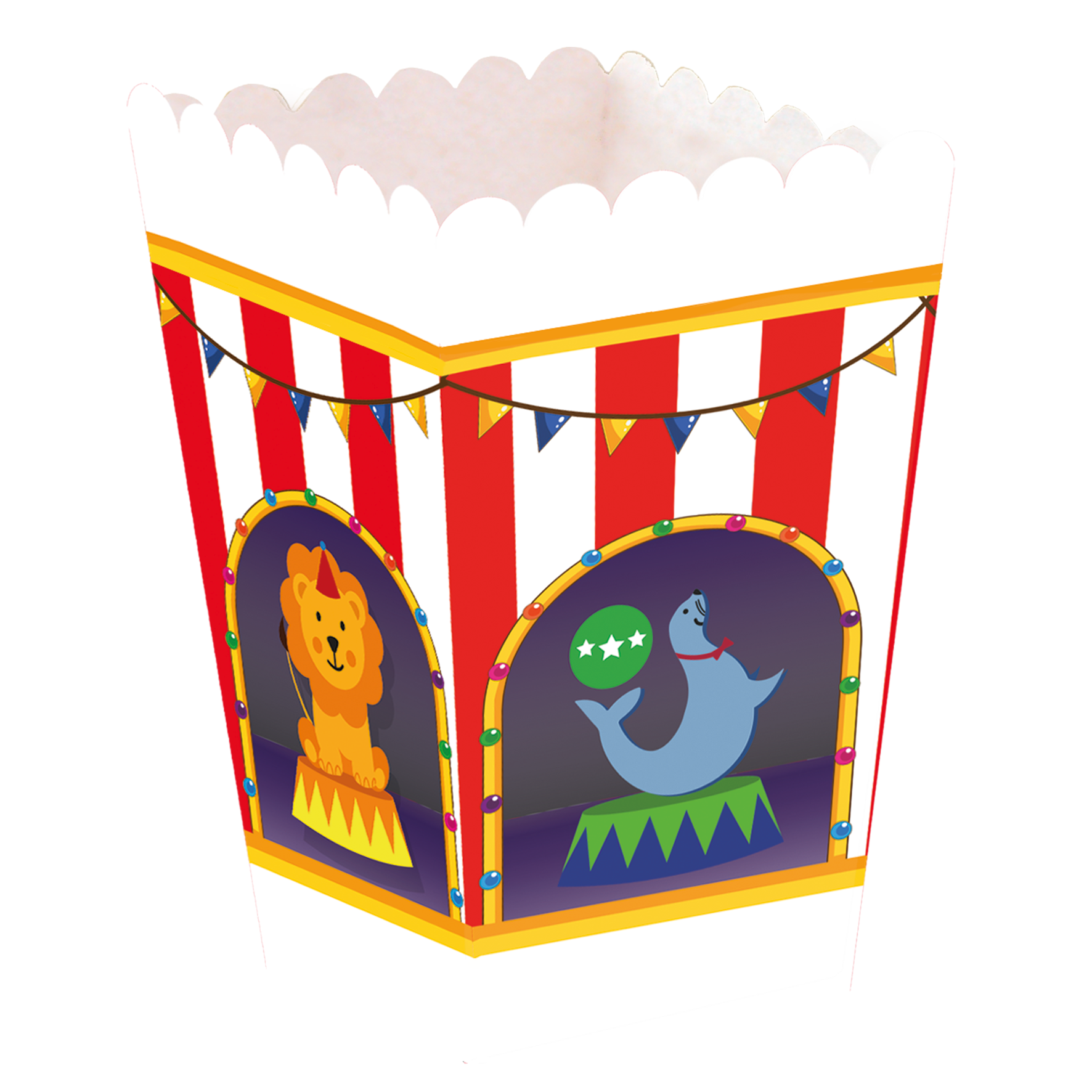 Boîte de cirque, haute, 5 x 5 x 12 cm