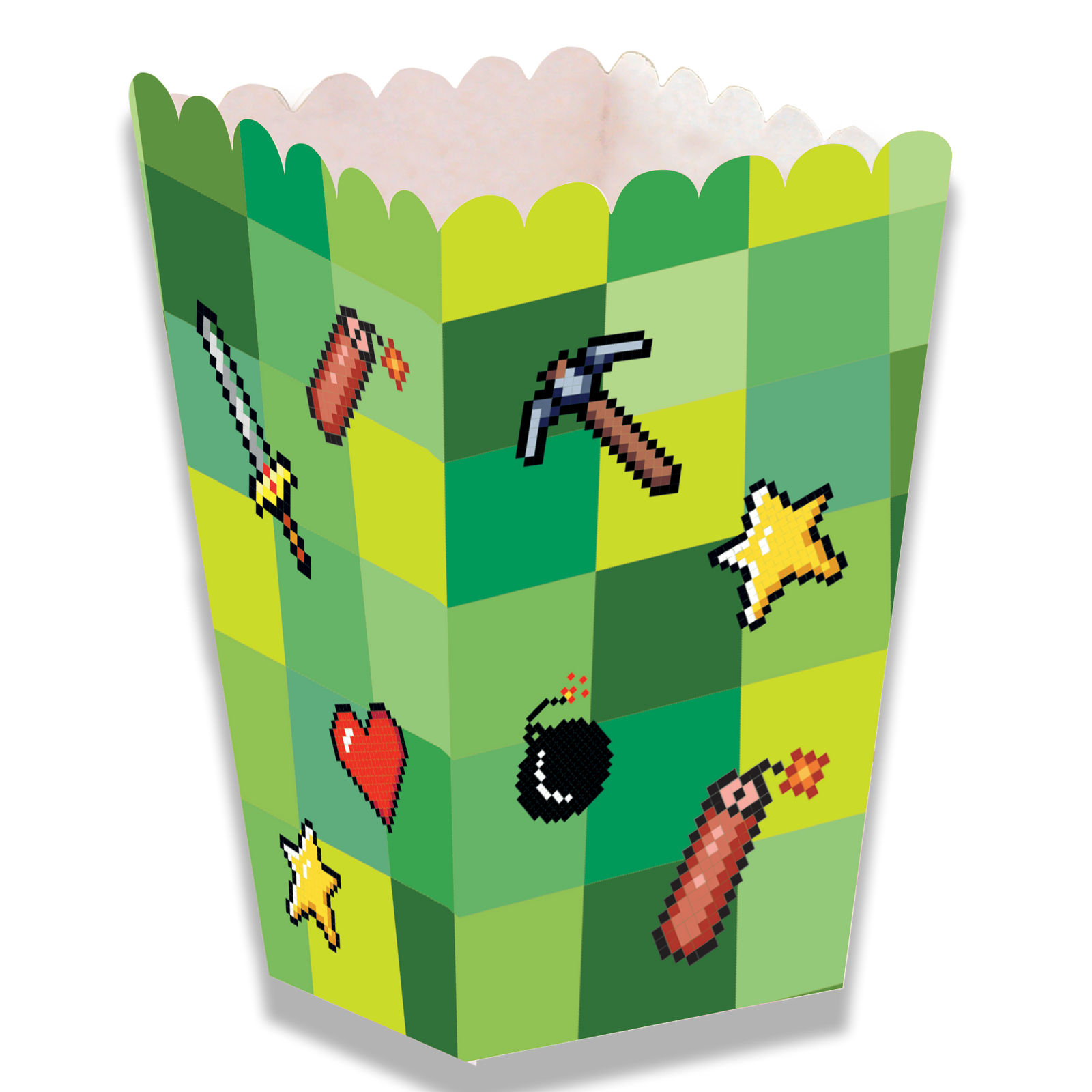 Boîte à fête TNT, format haut, 5 x 5 x 12 cm
