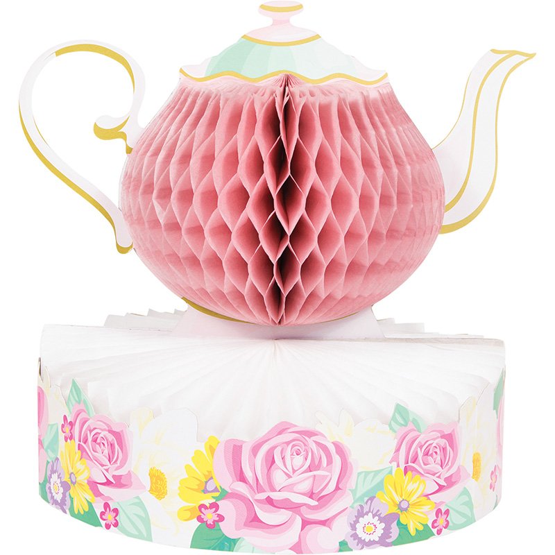 Centre de table floral pour un goûter