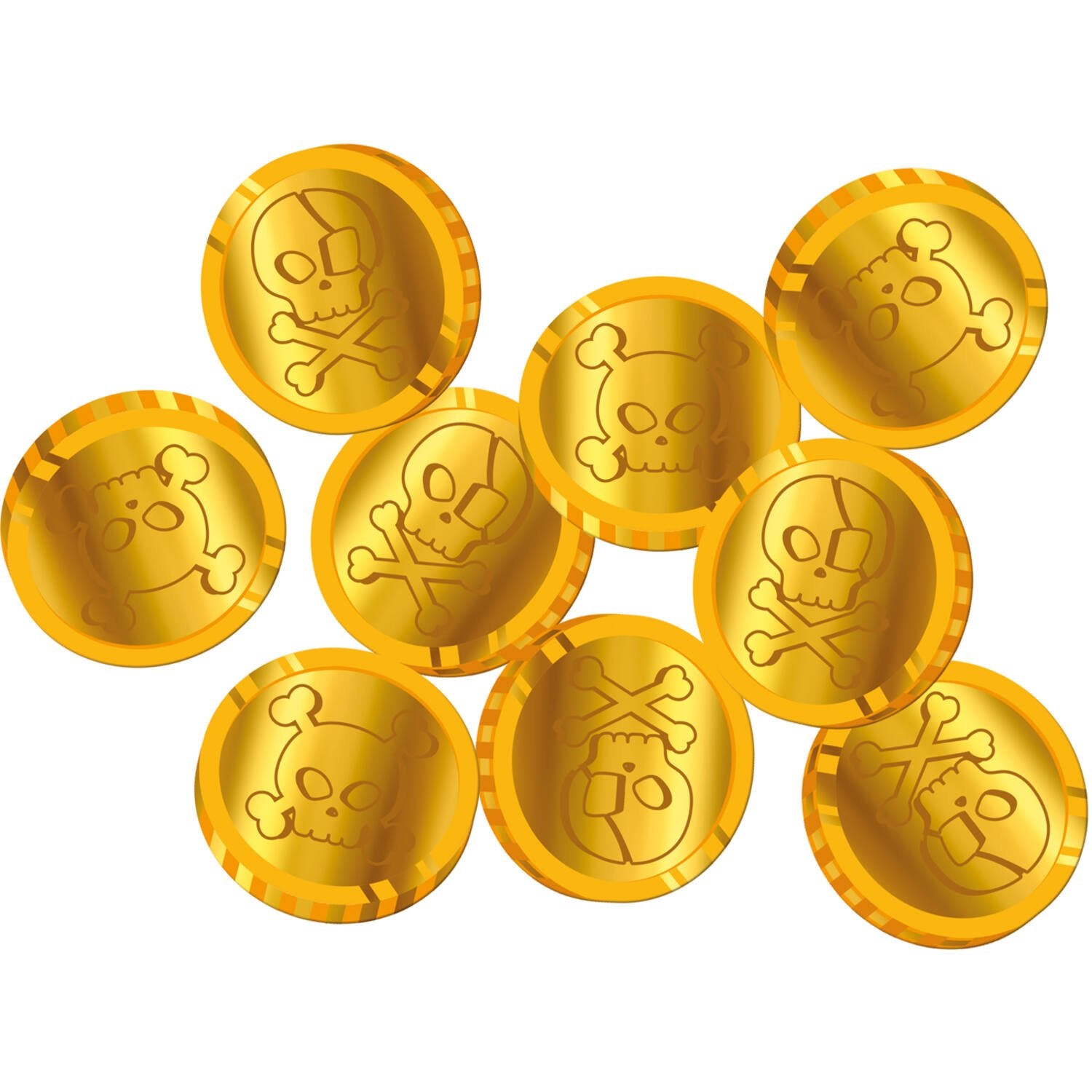Coriandoli di monete pirata 50 pezzi