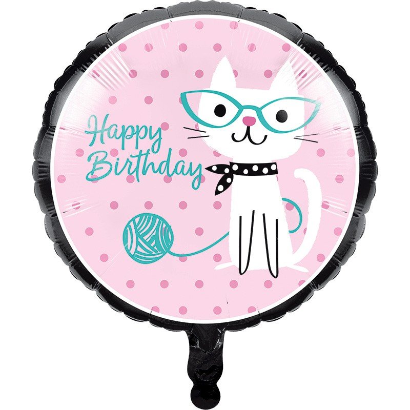 GLOBO FOIL 45 CM CATS PARTY