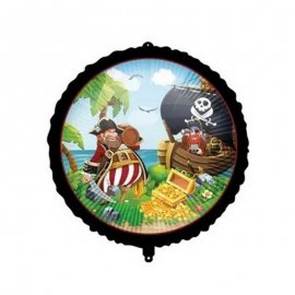 PALLONCINO FOIL 46 CM PIRATI DELL'ISOLA