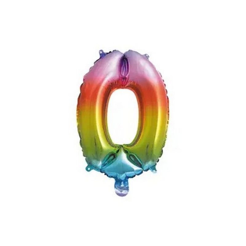 PALLONCINO NUMERO 0 35 CM ARCOBALENO