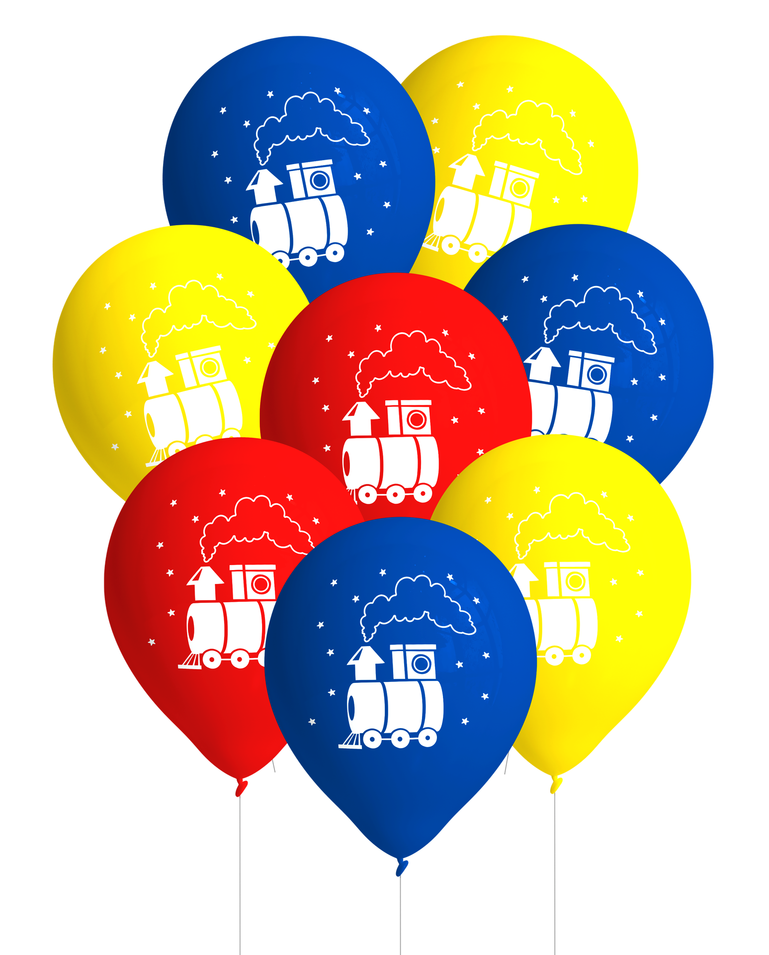 8 GLOBOS 27 CM LIL TRAIN