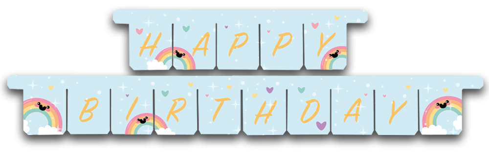 GUIRNALDA RAINBOW PARTY 3 M