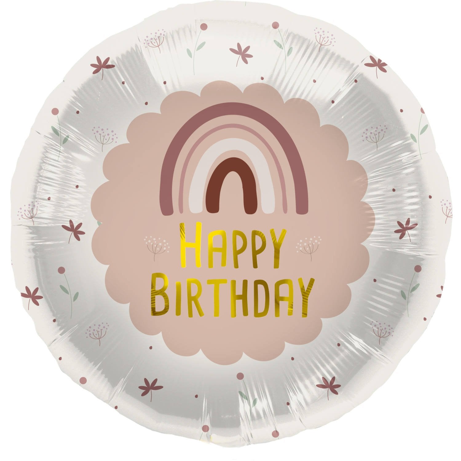 Palloncino arcobaleno Boho Happy Birthday da 45 cm