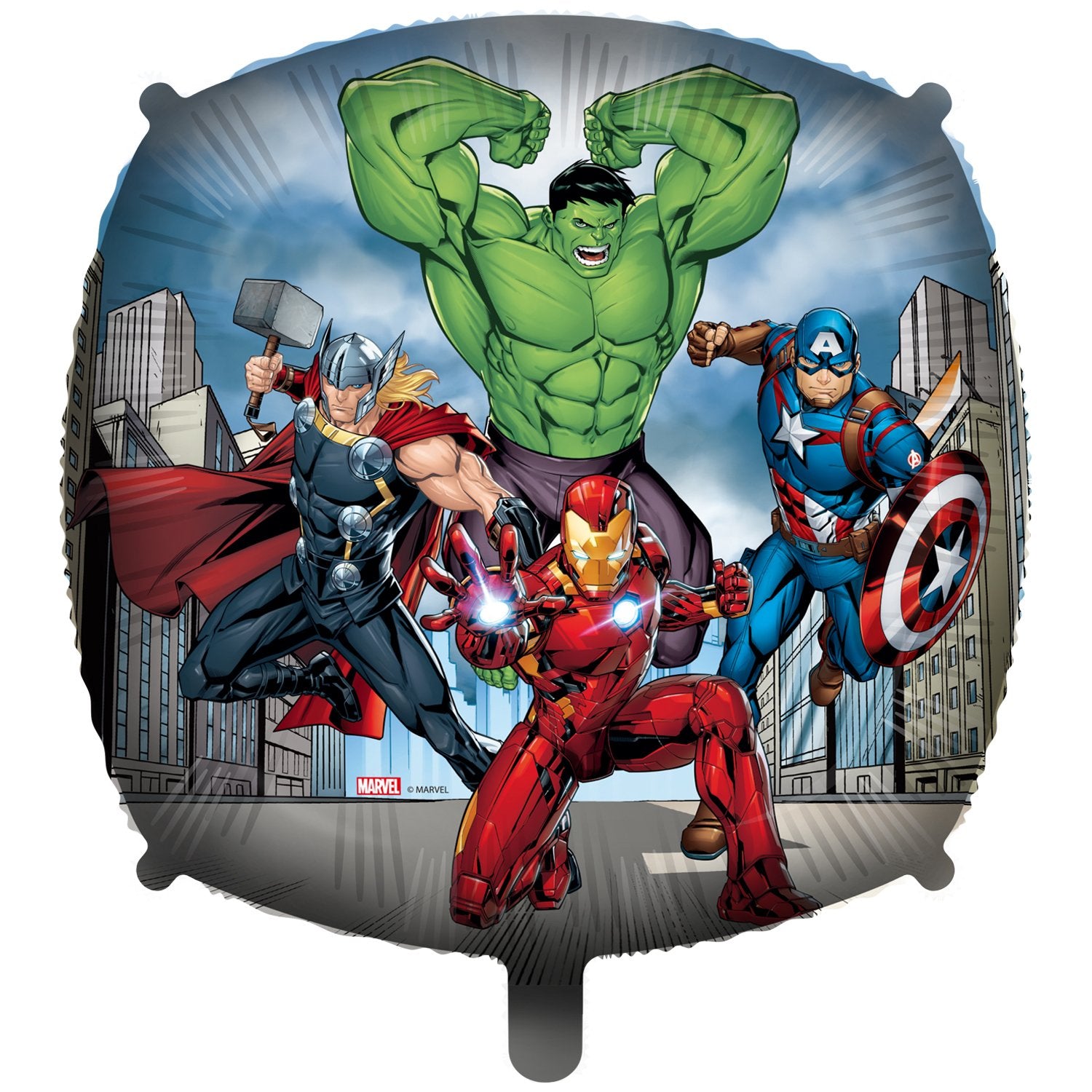 Ballon carré en aluminium Avengers 46 cm