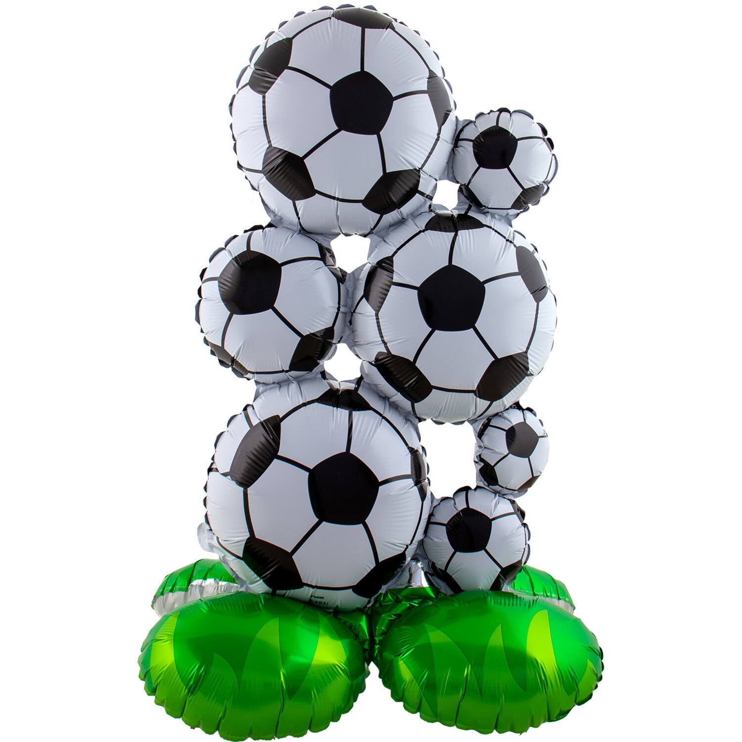 Globo Balones de Fútbol con Base 53 x 77 cm