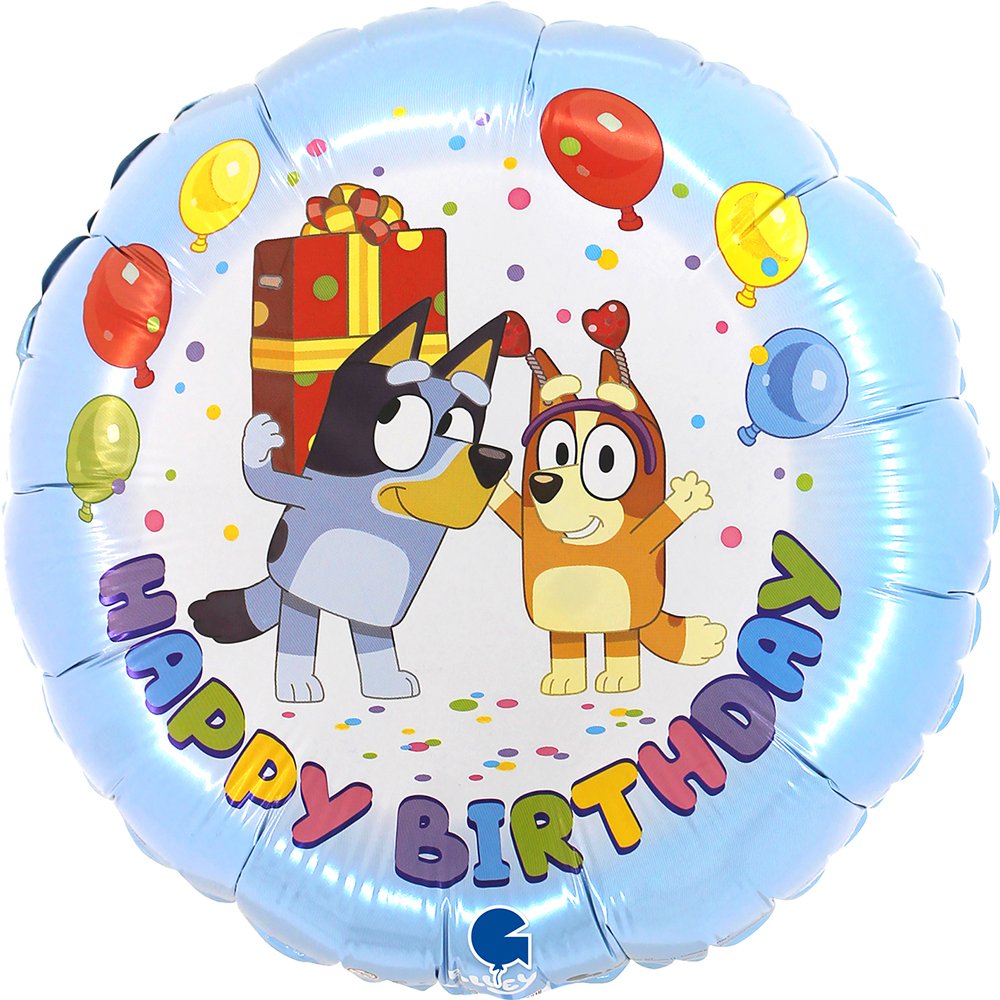 Palloncino Bluey Happy Birthday 45 cm