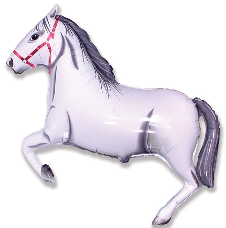 Ballon Cheval Blanc 107 x 75 cm