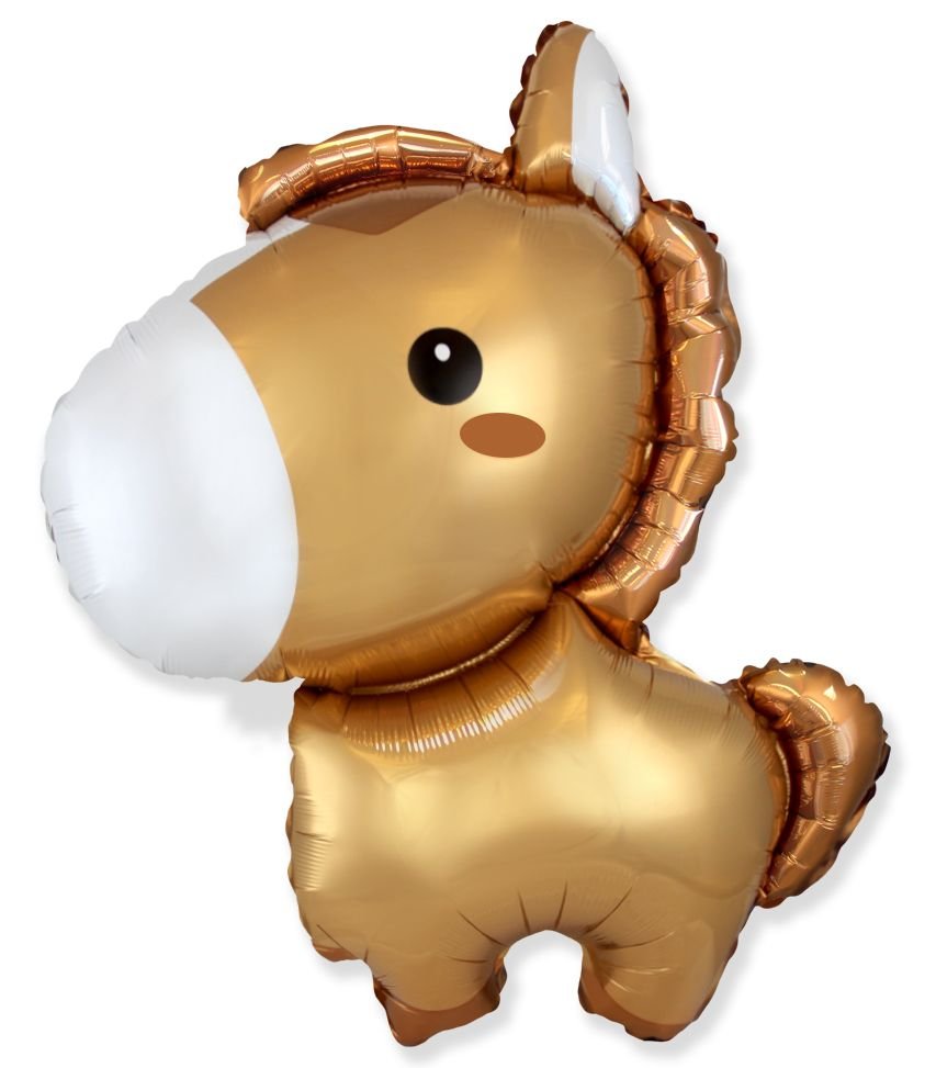 Ballon Cheval Brun 87 x 72 cm