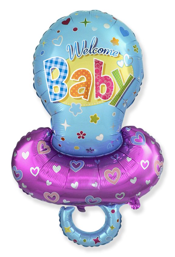 Ballon sucette bleue 101 x 58 cm
