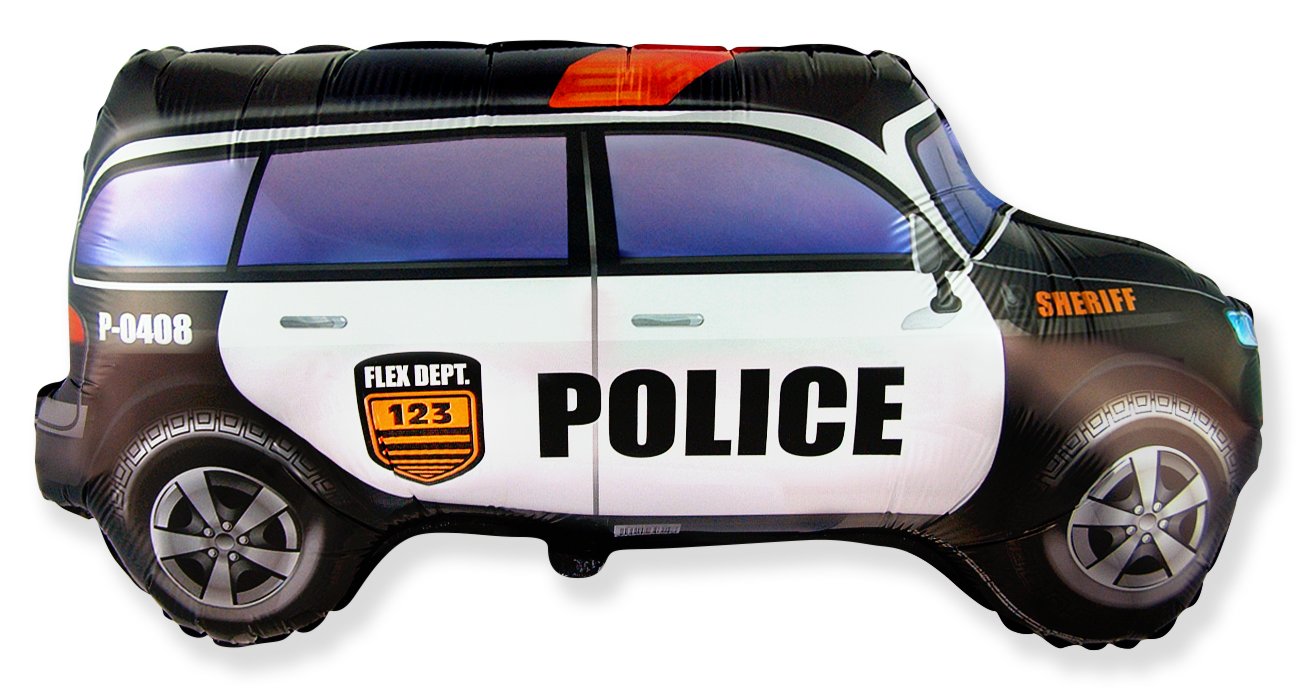 Globo Coche Policia 85 x 48 cm